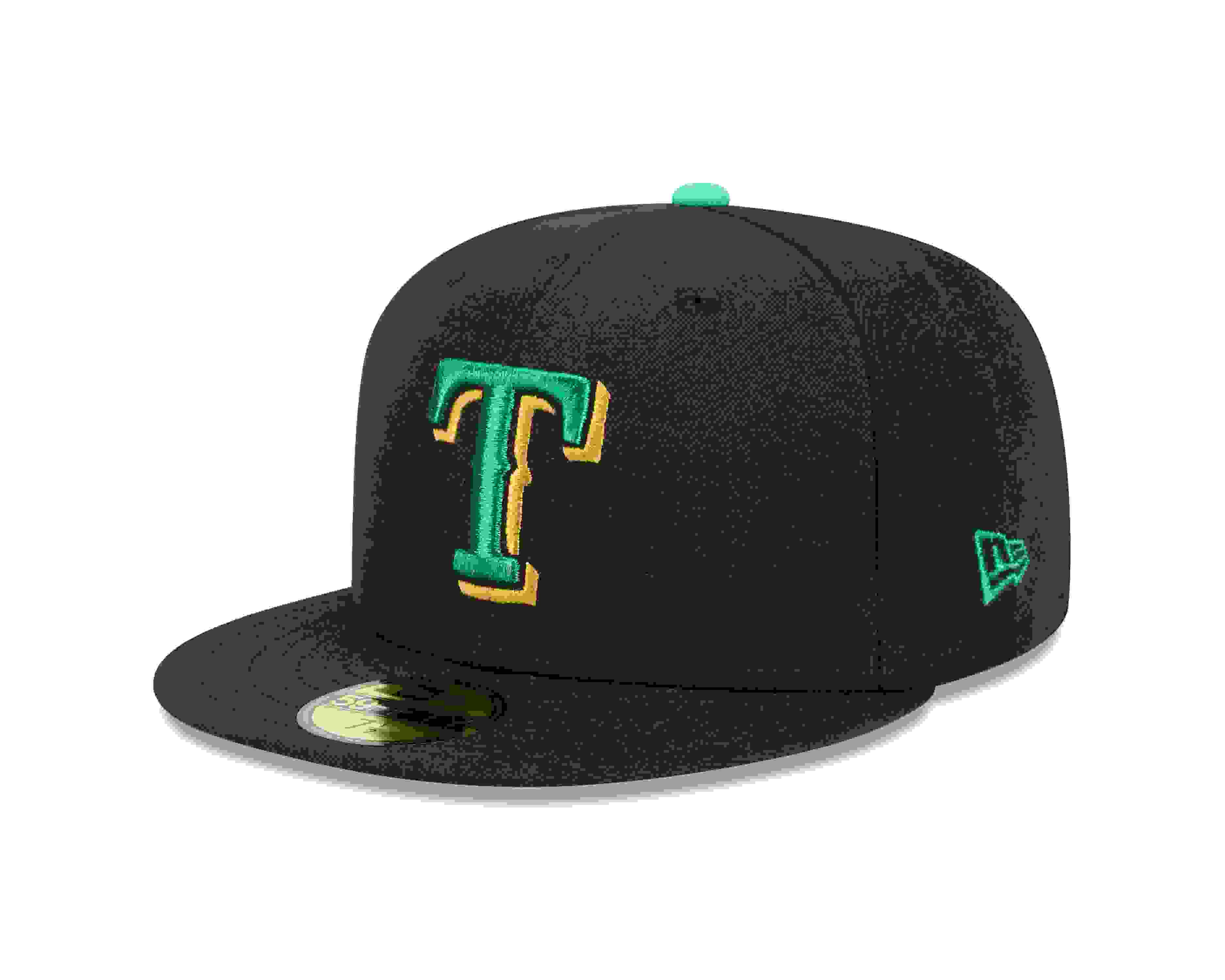 New Era Texas Rangers 59FIFTY St. Paddy's Black/Green Fitted Hat